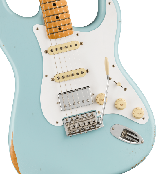 Fender LIMITED EDITION VINTERA ROAD WORN® '50S STRATOCASTER® HSS, MAPLE FINGERBOARD, SONIC BLUE