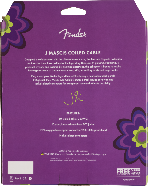 Fender J MASCIS SPIRALKABEL