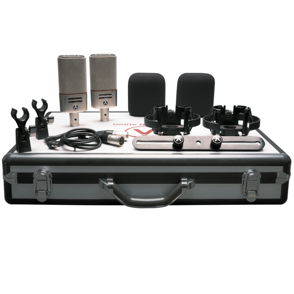 Das Austrian Audio Dual Set Plus inkl. Koffer von oben