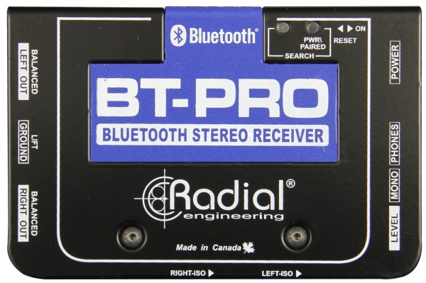 Hochwertiger Bluetooth Stereo Empfänger mit integrierter DI-Box