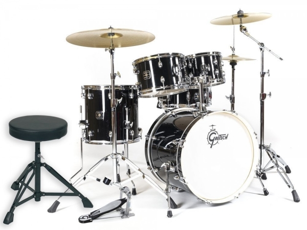 Gretsch Energy Kit 20" Black & Cymbals