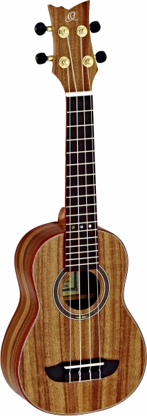 Die Ortega Sopran Ukulele aus der Acacia Serie mit Tecwood Griffbrett